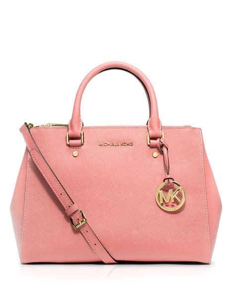 michael kors sutton medium pink|Michael Kors Sutton Medium Colorblock Satchel .